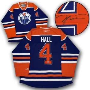Taylor Hall Edmonton Oilers Autographed/Hand Signed Retro Hockey 