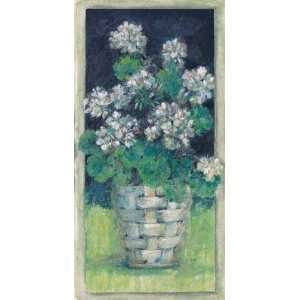    Geraniums I artist The Luntz Collection 13x25