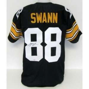  Lynn Swann Autographed Jersey   Black MM   Autographed NFL 