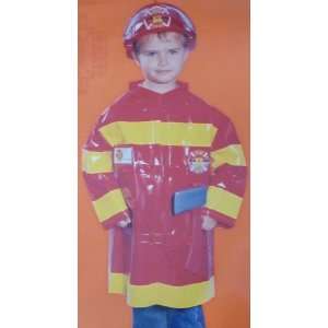  Boys Fireman Costume & Hat M 7 8