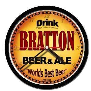  BRATTON beer and ale cerveza wall clock 