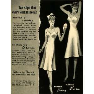  1939 Ad Patricia Rhythm Brazier Swing Brasee Undergarments 