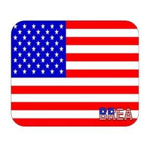  US Flag   Brea, California (CA) Mouse Pad Everything 