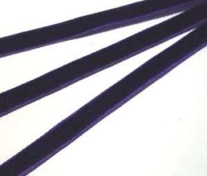 Royal Blue Velvet Ribbon Lace Trim 2 yd x 1/4 (L127)  