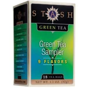  Stash Green Tea Sampler 18 Teabags 8 Flavors Health 