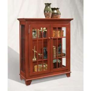   Barlow Two Door Display Console in Chili Pepper Red Furniture & Decor