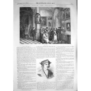  1857 ANTIQUE PORTRAIT AUINTIN METSYS BLACKSMITH ANTWERP 