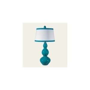  Harris Marcus   H10752S4  TEAL STACKED GOURD TBL LAMP SET 