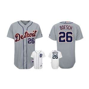  Detroit Tigers Authentic MLB Jerseys Brennan Boesch GREY 