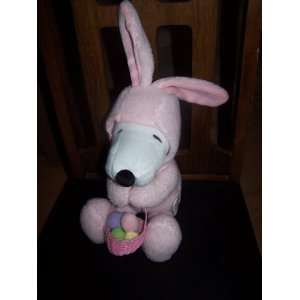  Plush Easter Snoopy Pink Bunny 