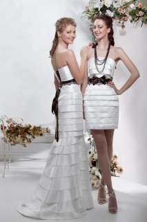   Removebale Train Custom Wedding Dress Bridal Gown Free Best Offer