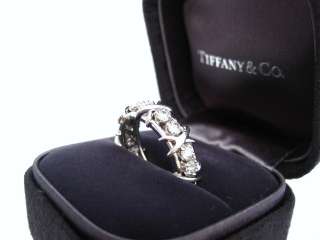 TIFFANY & CO. SCHLUMBERGER 16 STONE DIAMOND RING PLAT 6  