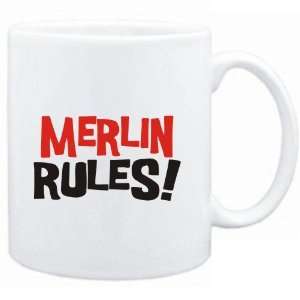  Mug White  Merlin rules  Male Names