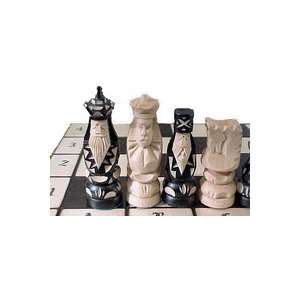  Merlins Chess Set 4 1/4 King Chess Set and Board 