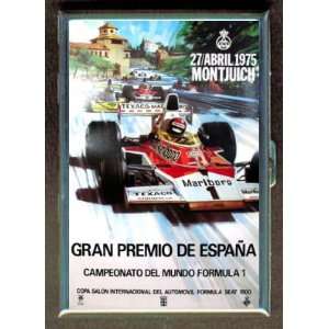 KL SPAIN RACING GRAND PRIX 1975 ID CREDIT CARD WALLET CIGARETTE CASE 