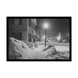  Snowy Night in Woodstock Vermont 20x30 poster