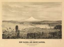 1878 map of Tacoma, Washington  