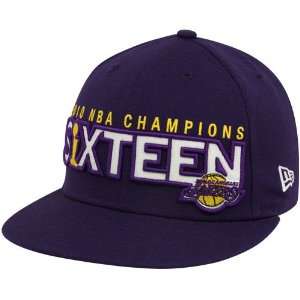  New Era Los Angeles Lakers Purple ESPN 16X Champions 