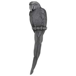  McCaw Parrot Cabinet Pull, Antique Pewter, Facing Right 