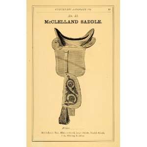  1882 Ad McClelland Saddle no 57 Tree Hide Stirrup Girth 
