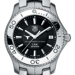 University of Texas TAG Heuer Watch   Mens Link Watch with Black Dial