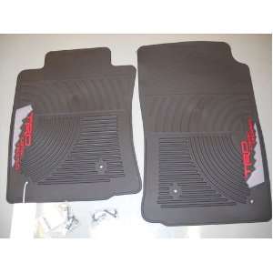 All Weather Floor Mats TRD Tacoma 2012 2 Pc Genuine Toyota 