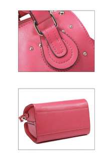 Real Napa Leather Big Lock key Boston Top Handle Bag Shoulder Handbag 