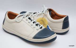New Born *SANTIAGO* Leather Sporty Oxfords Sneakers Lace Up ~White 