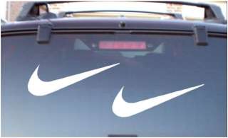 Nike Swoosh Decal 10 Sticker Vinyl (Set of 2) Check logo  