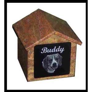   House Urn Custom Marker Dog    for Pets up to 76 Lbs. 