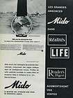Mido Watch Company Ocean Star Vintage 1965 Swiss Ad Suisse Advert 