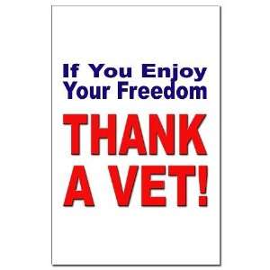  Thank a Veteran Military Mini Poster Print by  
