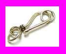   925 Sterling Silver Hook bracelet necklace Clasp w/ rings F17  