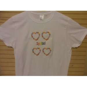  Four Hearts Symbol white tshirt Toys & Games