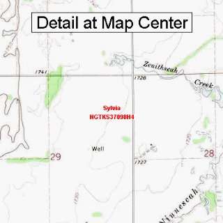  USGS Topographic Quadrangle Map   Sylvia, Kansas (Folded 