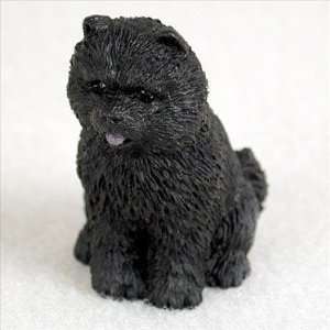  Chow Chow Miniature Dog Figurine   Black