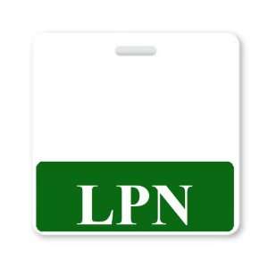   LPN Horizontal Badge Buddy with Green Border