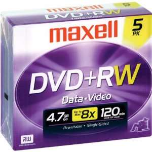  4x Rewritable DVD+RW   5 Pack