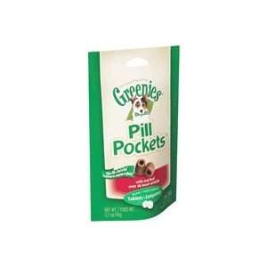  Greenies Pill Pockets, Beef, 3.2 oz, for Tablets   Case of 