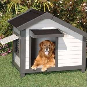  ProConcepts Cozy Cottage Dog House in Gray & FREE MINI 