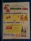 1941 Pabst Blue Ribbon Ale Cartoon Ad   Fireman Hops