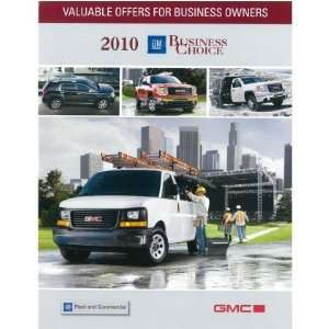  2010 GMC Sales Brochure Literature Book Piece Automotive