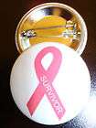 pink ribbon breast cancer survivor button 1 1 4 warrior
