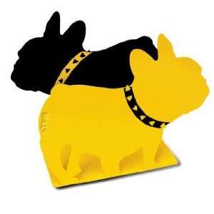  Kids Puppy Dog Bully Bulldog Bookends Yellow / Black 