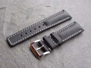   Leather Aviator Watch Strap for a Breitling Watch with 22mm lug width