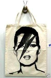 KATE MOSS Fashion SuperModel Punk Rock Canvas Tote Bag  