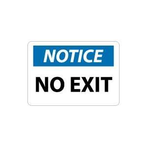  OSHA NOTICE No Exit Safety Sign