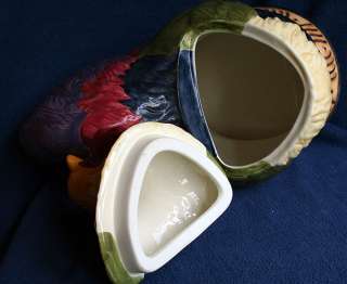 Large SUSAN WINGET Ceramic ROOSTER Cookie Jar JC Penney  