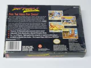Super Nintendo SNes Street Fighter II Turbo Game In Box 013388130061 