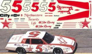 Geoff Bodine All Star Racing 85 Chevy Decals 143  
